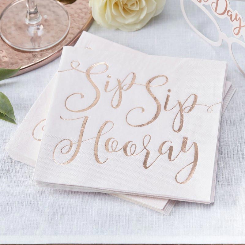 Napkin - Sip Sip Hooray