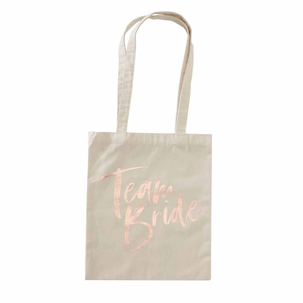 Team Bride Tote Bag Utdrikningslag Rosegull